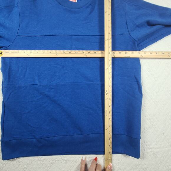 Able Made Kian men sweatshirt blue Size Large Blokecore Organic Normcore Soccer - Picture 7 of 11